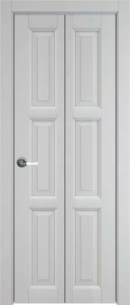 Межкомнатная дверь Porta Classic Milano Книжка, цвет - Серая эмаль (RAL 7047), Без стекла (ДГ)