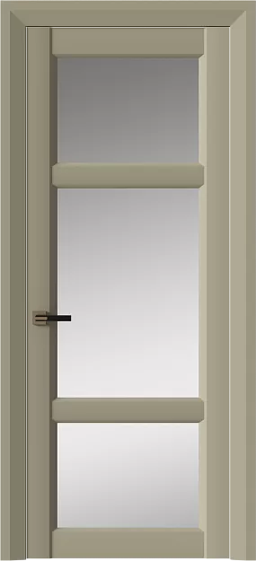 Межкомнатная дверь Siena Neo Classic Decoro, цвет - Серое Льняное волокно эмаль (RAL 075-70-10), Со стеклом (ДО)