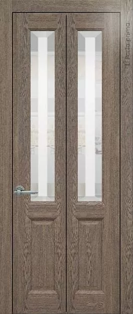 Межкомнатная дверь Porta Classic Dinastia Книжка, цвет - Дуб антик, Со стеклом (ДО)