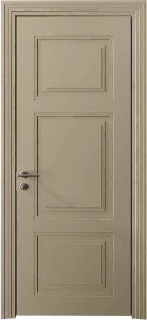 Межкомнатная дверь Siena Neo Classic Scalino, цвет - Серое Льняное волокно эмаль (RAL 075-70-10), Без стекла (ДГ)