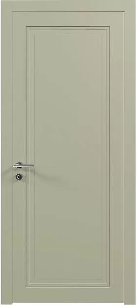 Межкомнатная дверь Domenica Neo Classic, цвет - Серо-оливковая эмаль (RAL 7032), Без стекла (ДГ)